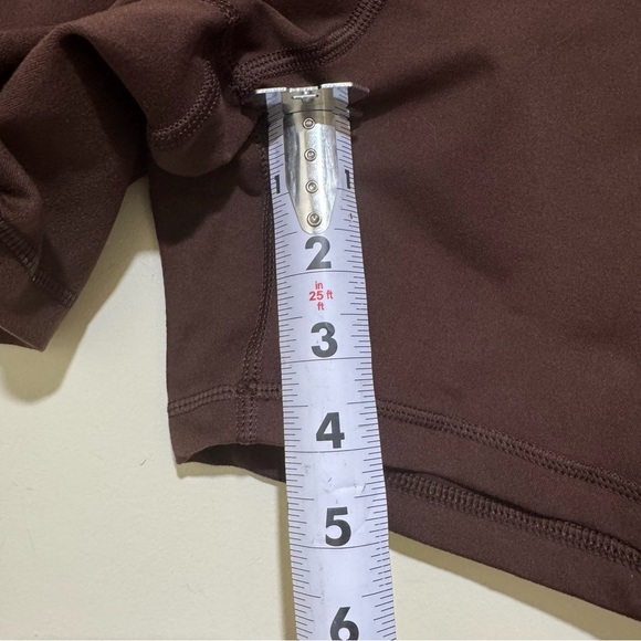 Women's Aerie Offline Brown Gym Activewear Workout Shorts with Pockets Size L - Picture 15 of 15